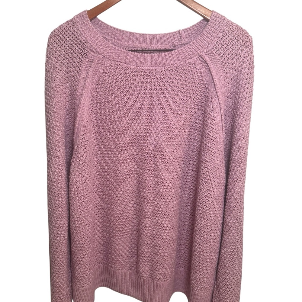 GAP Women's Lavender Purple Knit Crew Neck Sweater XXL